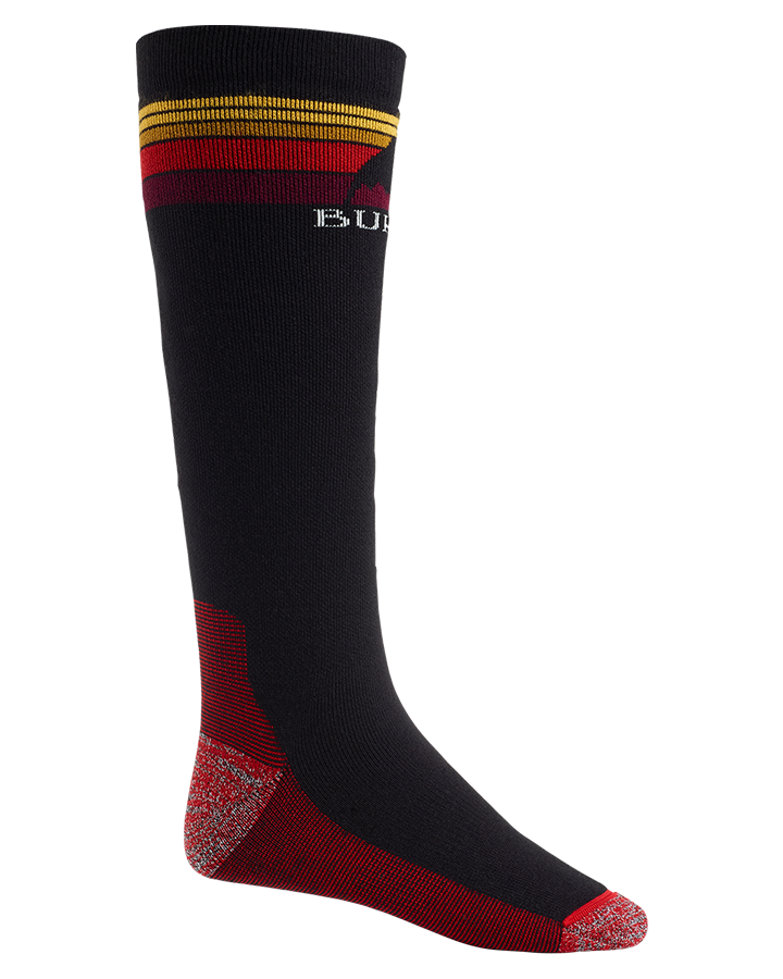 Burton Men's Midweight Emblem Socks - True Black Socks - Trojan Wake Ski Snow