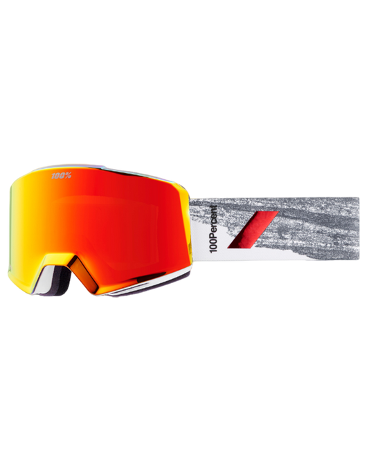 100% Norg HiPER Snow Goggles - Badlands / Red Mirror - 2023 Snow Goggles - Trojan Wake Ski Snow