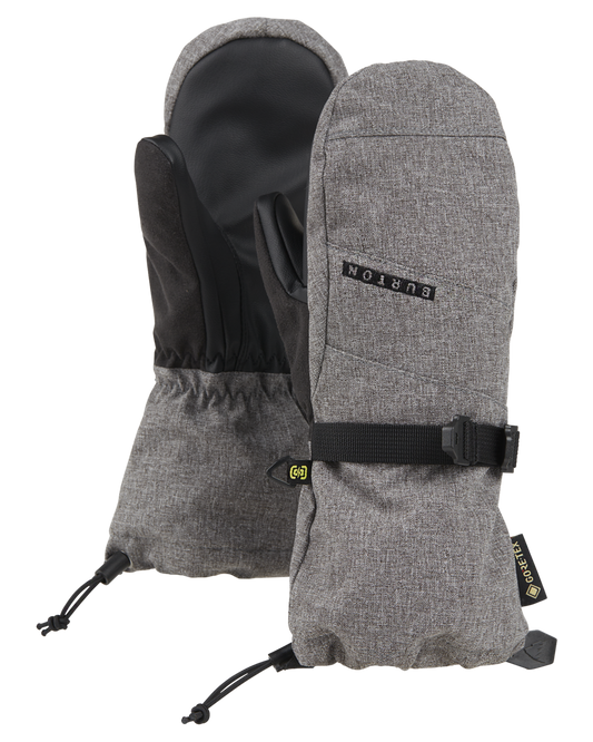 Burton Kids' Gore-Tex Snow Mittens - Gray Heather Snow Gloves & Mittens - Trojan Wake Ski Snow