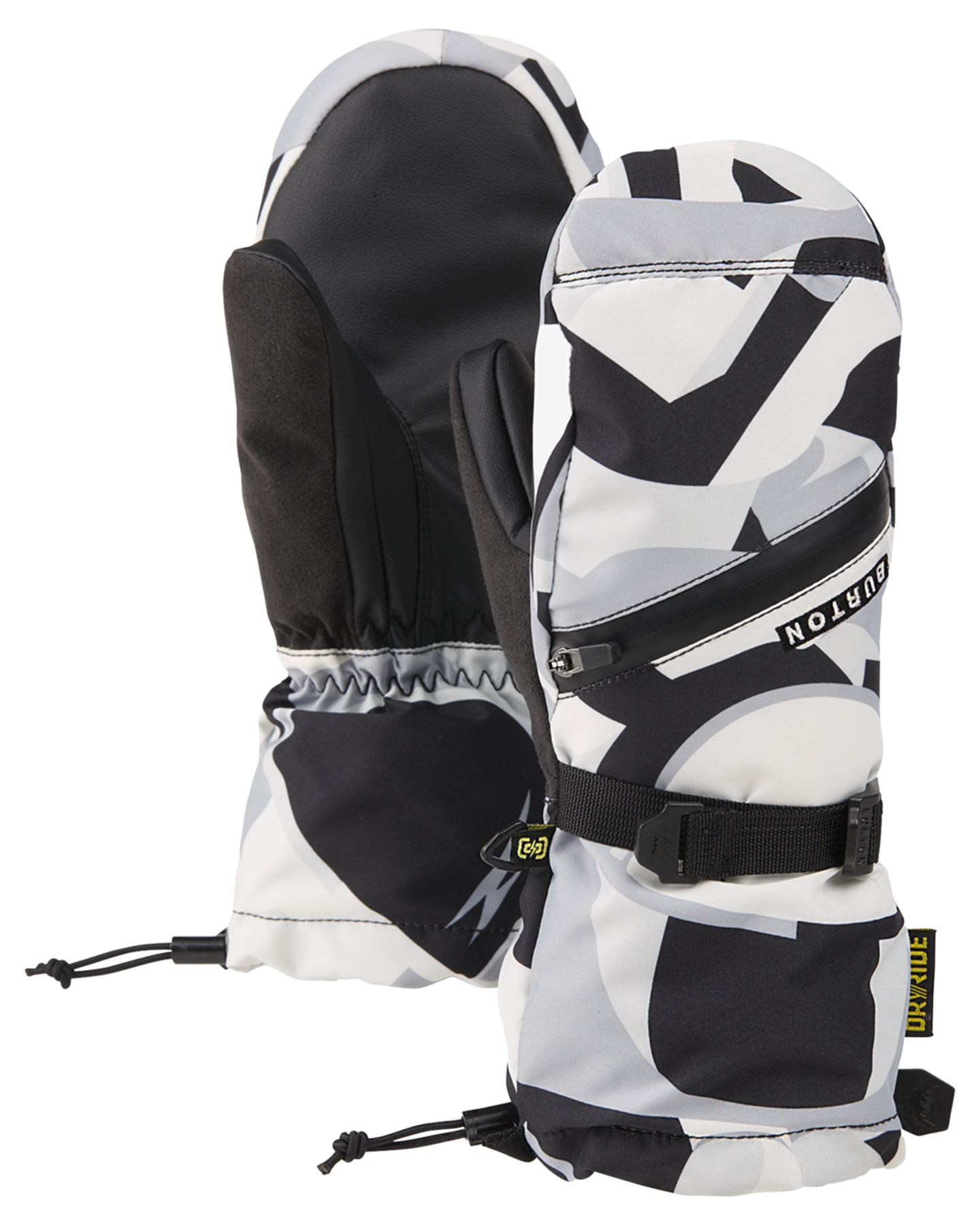 Burton Kids' Vent Snow Mittens - True Black Cosmoblock Snow Gloves & Mittens - Trojan Wake Ski Snow