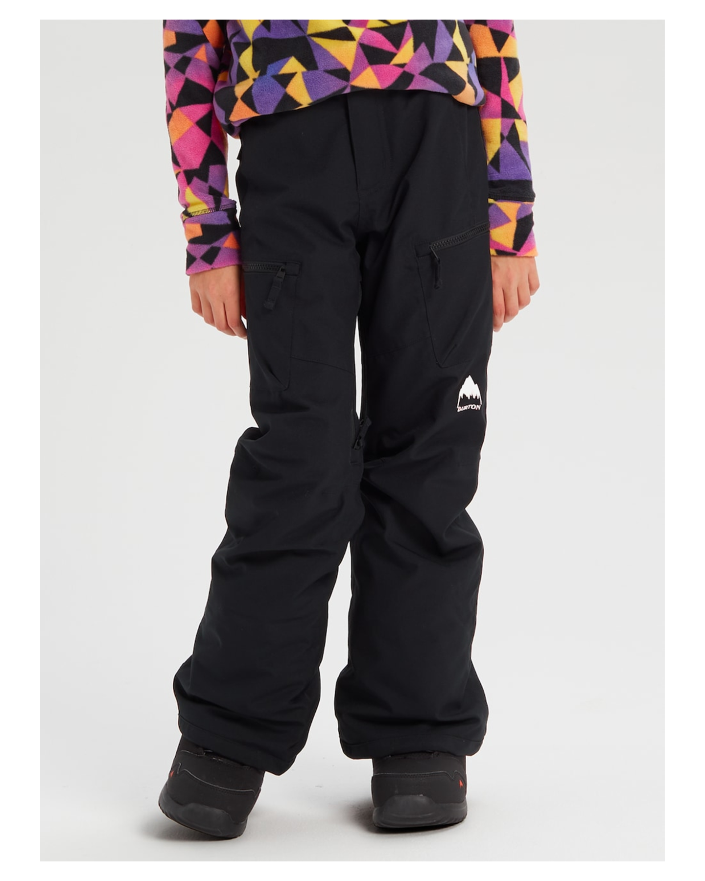 Burton Kids' Elite 2L Cargo Snow Pants - True Black Snow Pants - Trojan Wake Ski Snow