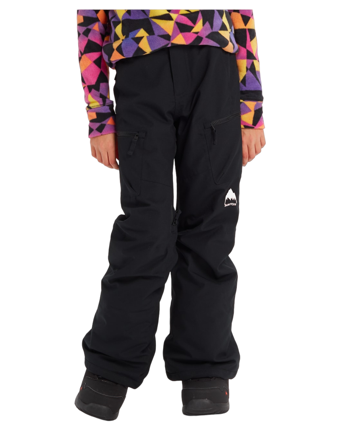 Burton Kids' Elite 2L Cargo Snow Pants - True Black Snow Pants - Trojan Wake Ski Snow