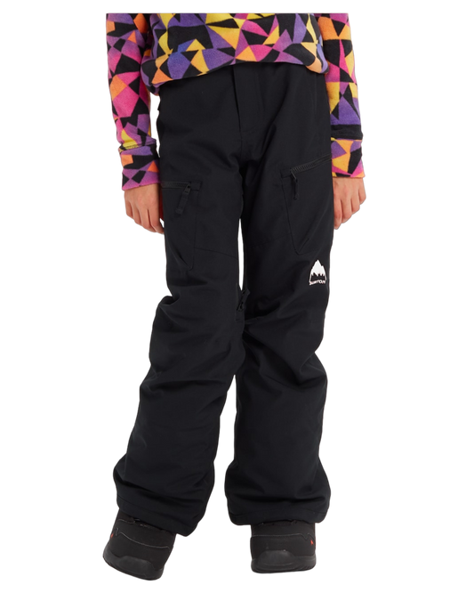 Burton Kids' Elite 2L Cargo Snow Pants - True Black Snow Pants - Trojan Wake Ski Snow