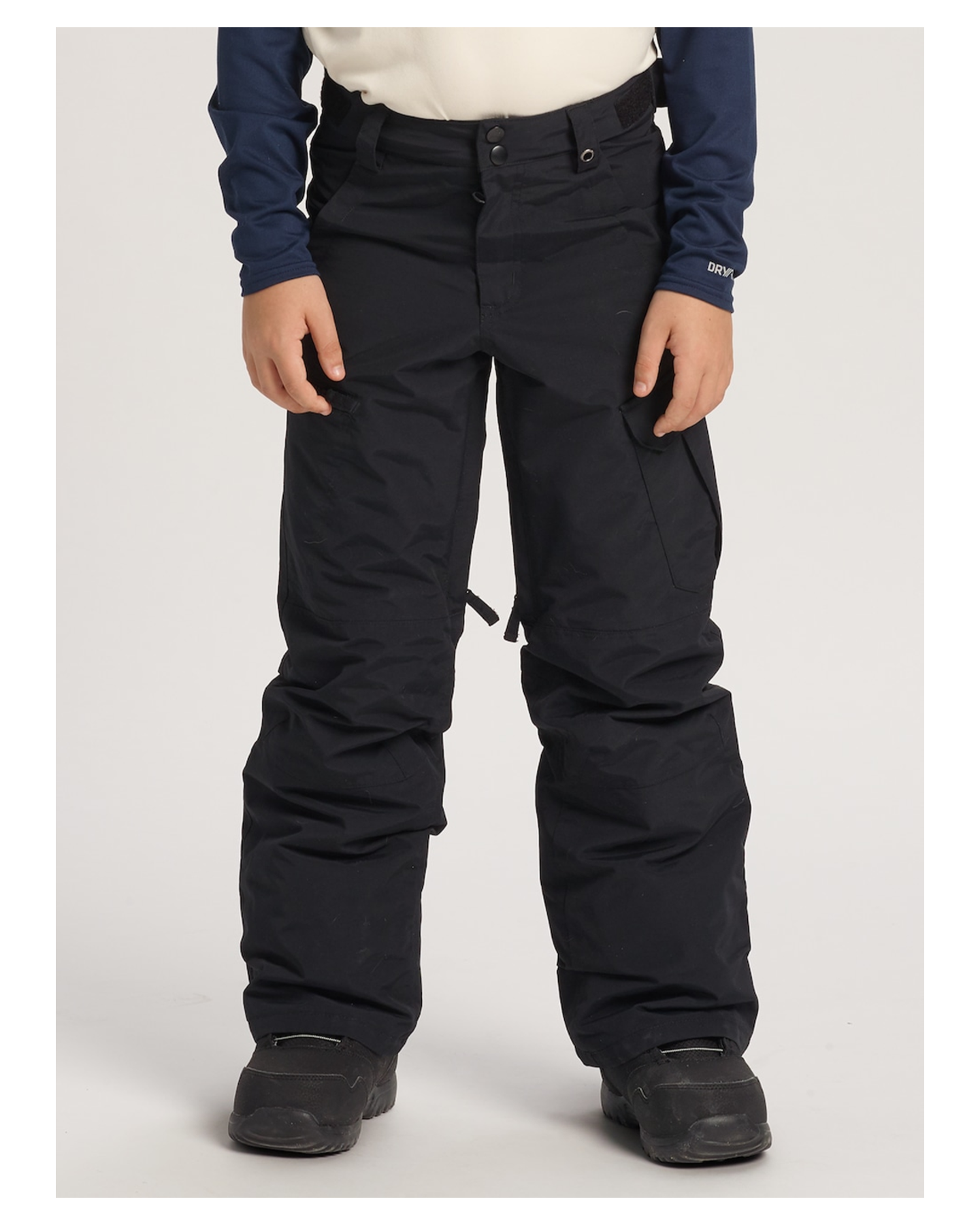 Burton Kids' Exile 2L Cargo Snow Pants - True Black Snow Pants - Trojan Wake Ski Snow