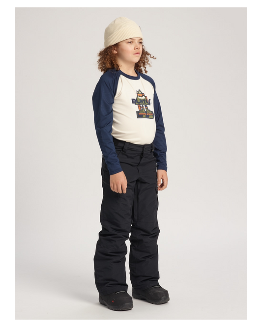 Burton Kids' Exile 2L Cargo Snow Pants - True Black Kids' Snow Pants - Trojan Wake Ski Snow