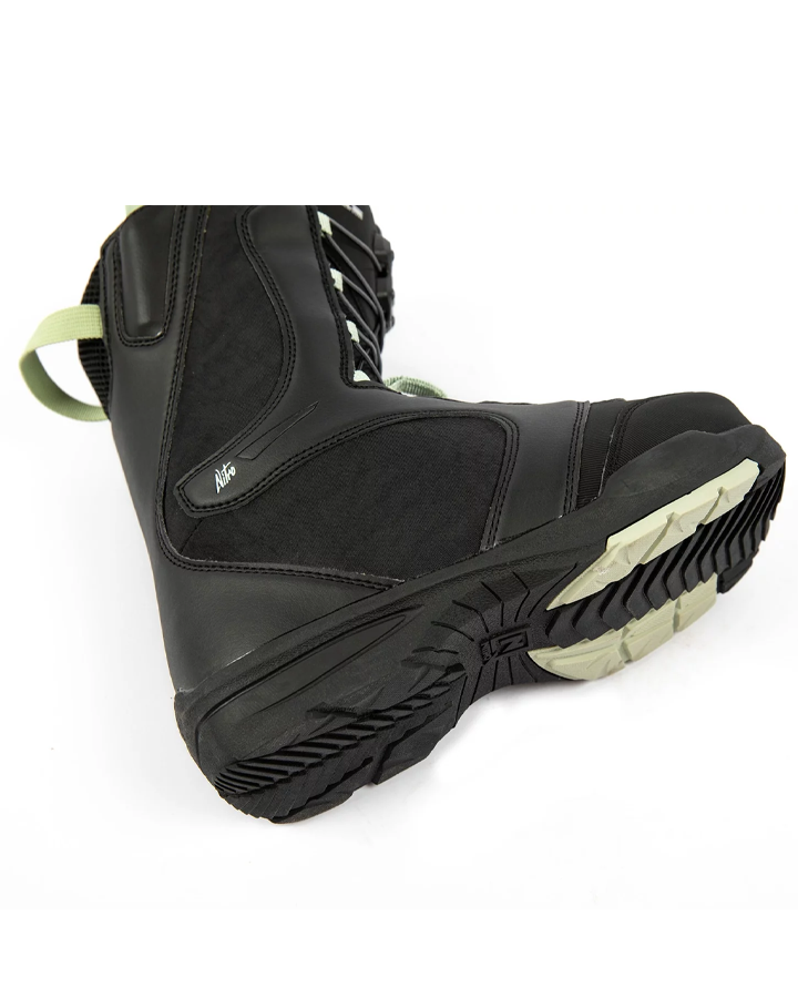 Nitro Flora TLS Womens Snowboard Boots - Black/Mint - 2022 Snowboard Boots - Trojan Wake Ski Snow