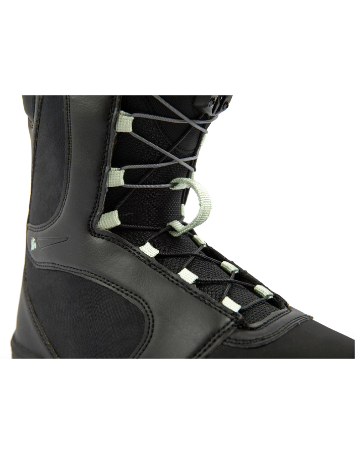 Nitro Flora TLS Womens Snowboard Boots - Black/Mint - 2022 Snowboard Boots - Trojan Wake Ski Snow