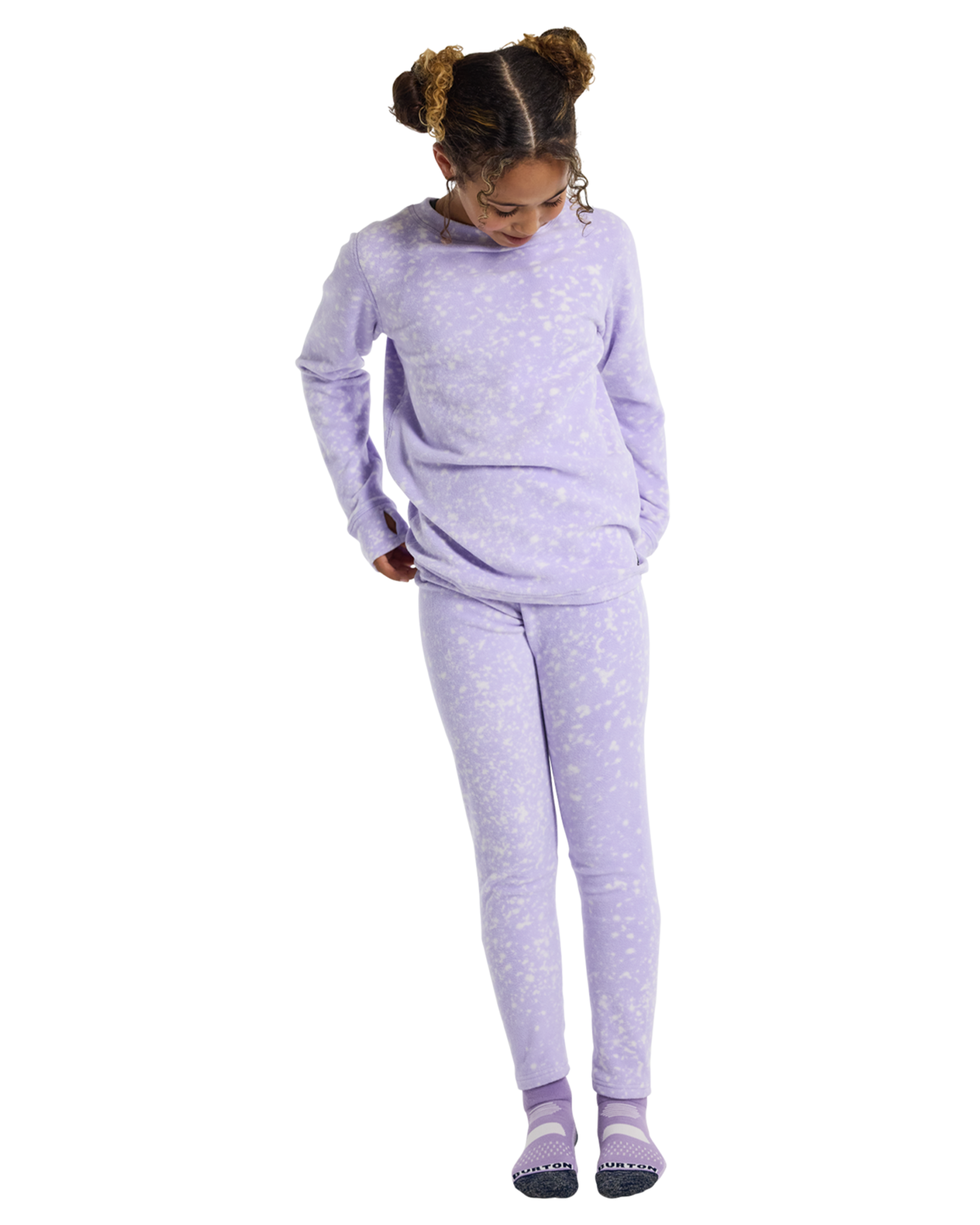 Burton Kids' Fleece Base Layer Set - Stardust Thermals - Trojan Wake Ski Snow