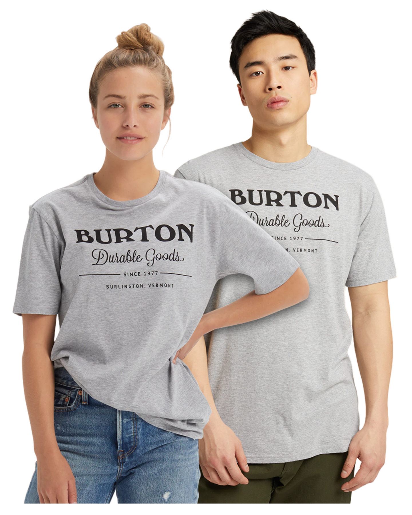 Burton Durable Goods Short Sleeve T-Shirt - Gray Heather Shirts & Tops - Trojan Wake Ski Snow