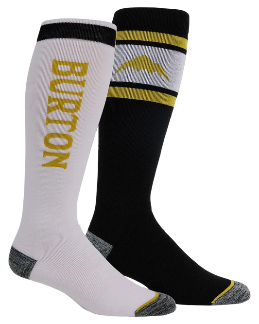 Burton Men's Weekend Midweight Socks 2-Pack - Sulfur Socks - Trojan Wake Ski Snow