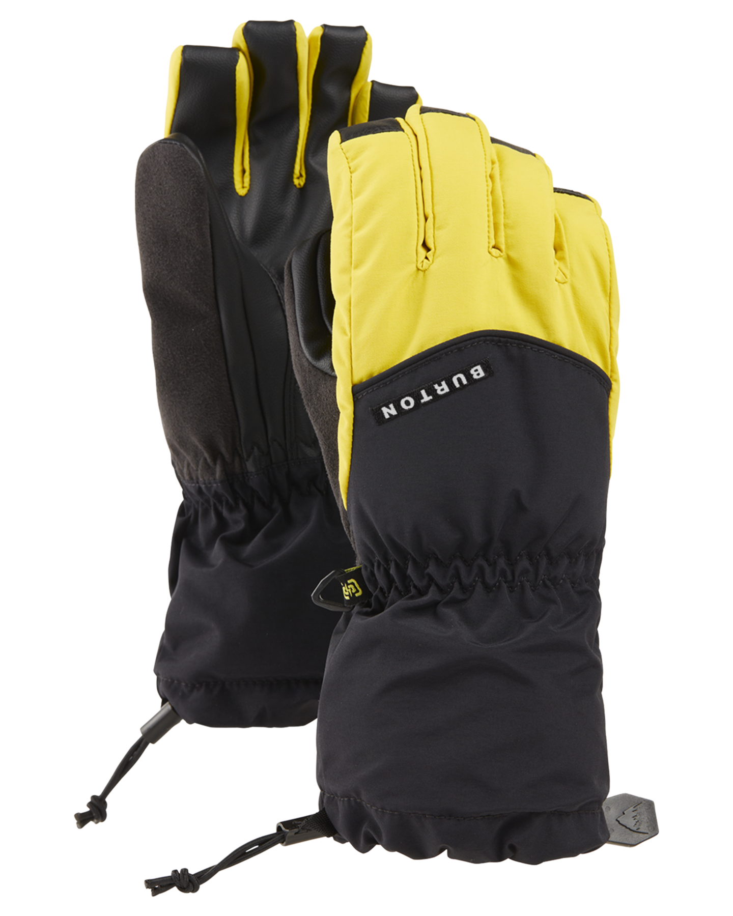 Burton Kids' Profile Snow Gloves - Sulfur/True Black Snow Gloves & Mittens - Trojan Wake Ski Snow