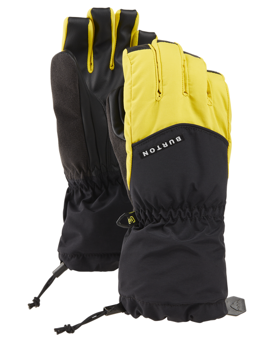 Burton Kids' Profile Snow Gloves - Sulfur/True Black Snow Gloves & Mittens - Trojan Wake Ski Snow