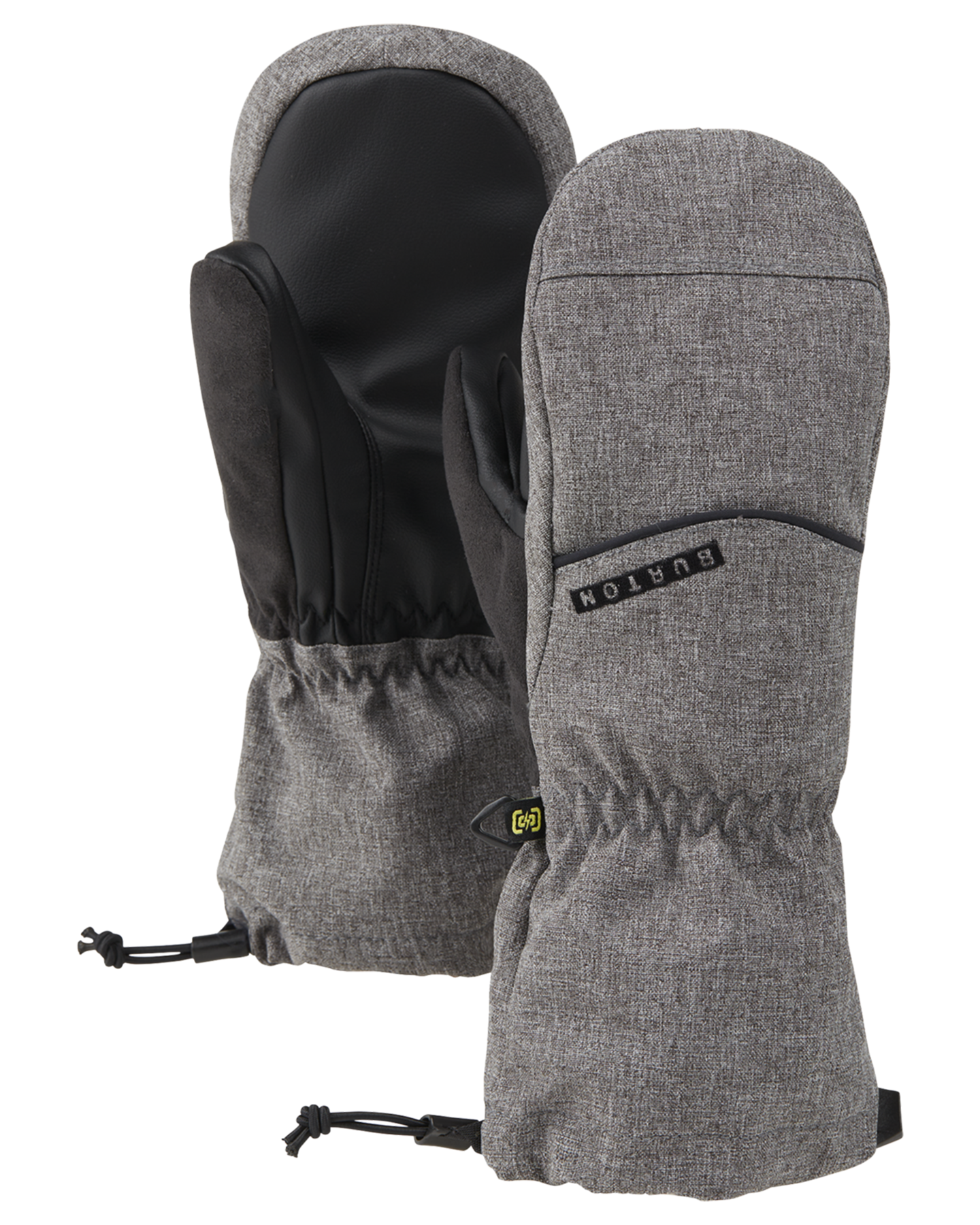 Burton Kids' Profile Snow Mittens - Gray Heather Snow Gloves & Mittens - Trojan Wake Ski Snow