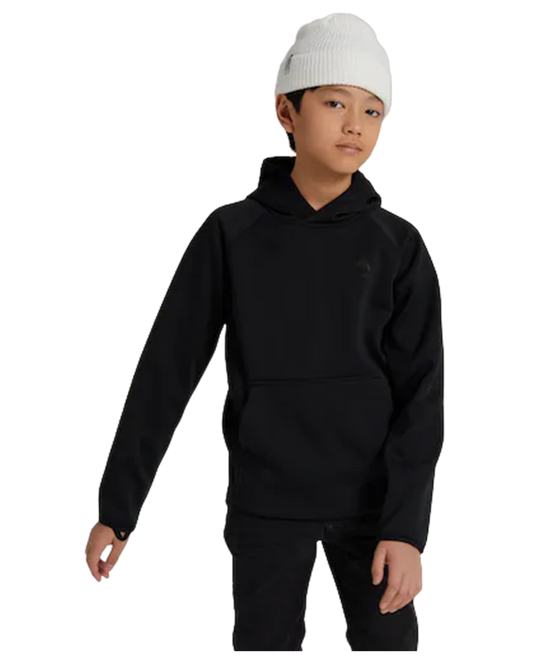 Burton Kids' Crown Weatherproof Pullover Fleece - True Black Hoodies & Sweatshirts - Trojan Wake Ski Snow