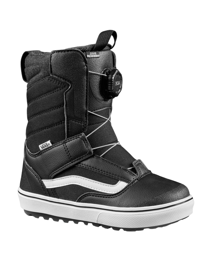 Vans Juvie Linerless Kids Snowboard Boots - Black/White - 2023 Snowboard Boots - Trojan Wake Ski Snow