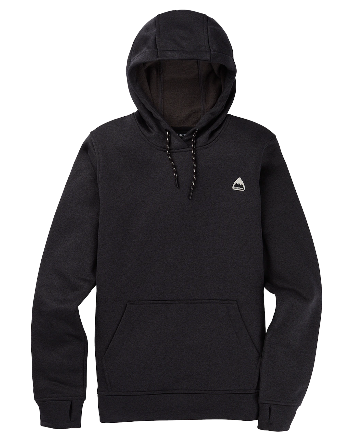 Burton Women's Oak Pullover Hoodie - True Black Heather Hoodies & Sweatshirts - Trojan Wake Ski Snow