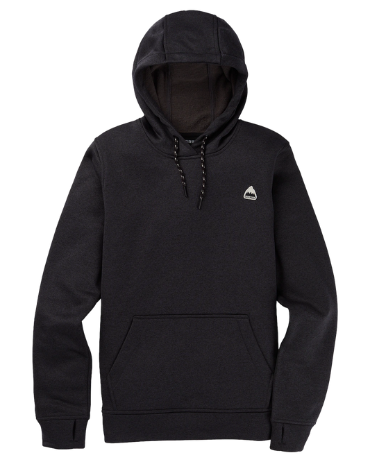 Burton Women's Oak Pullover Hoodie - True Black Heather Hoodies & Sweatshirts - Trojan Wake Ski Snow