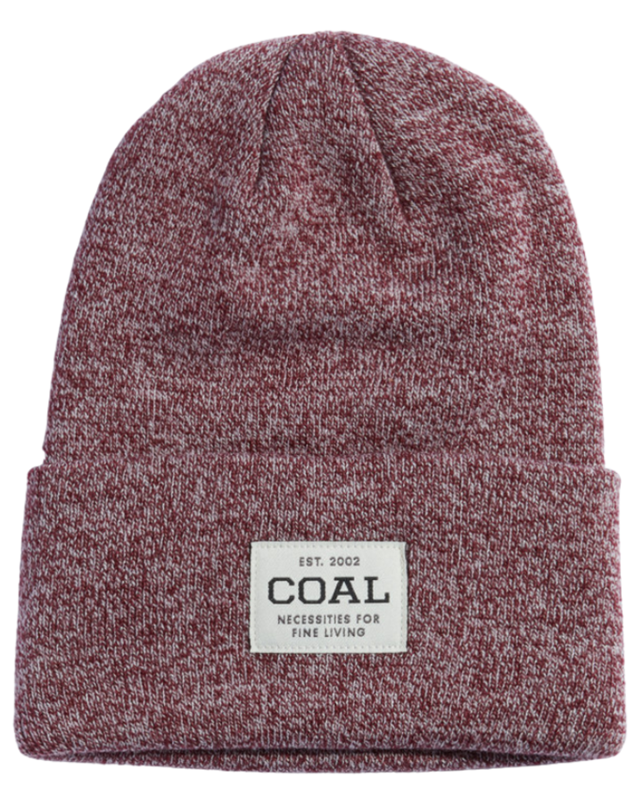 Coal The Uniform Beanie - Dark Burgundy Marl - 2023 Beanies - Trojan Wake Ski Snow