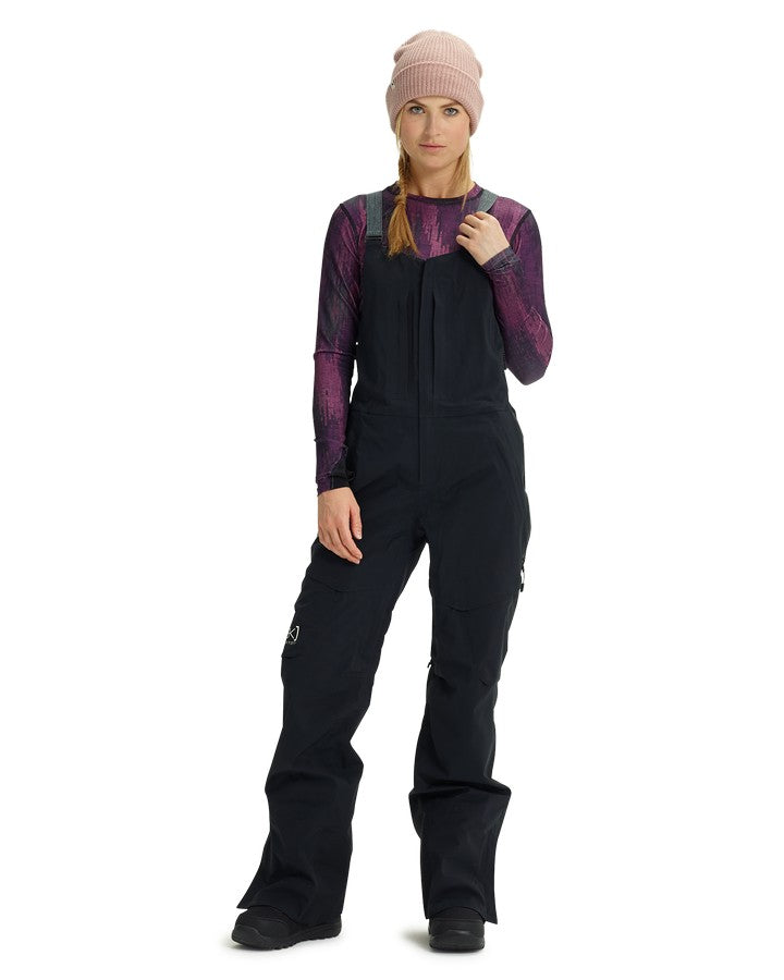 Burton Women's [ak]® Kimmy Gore‑Tex 3L Stretch Bib Snow Pants - True Black Snow Bibs - Trojan Wake Ski Snow