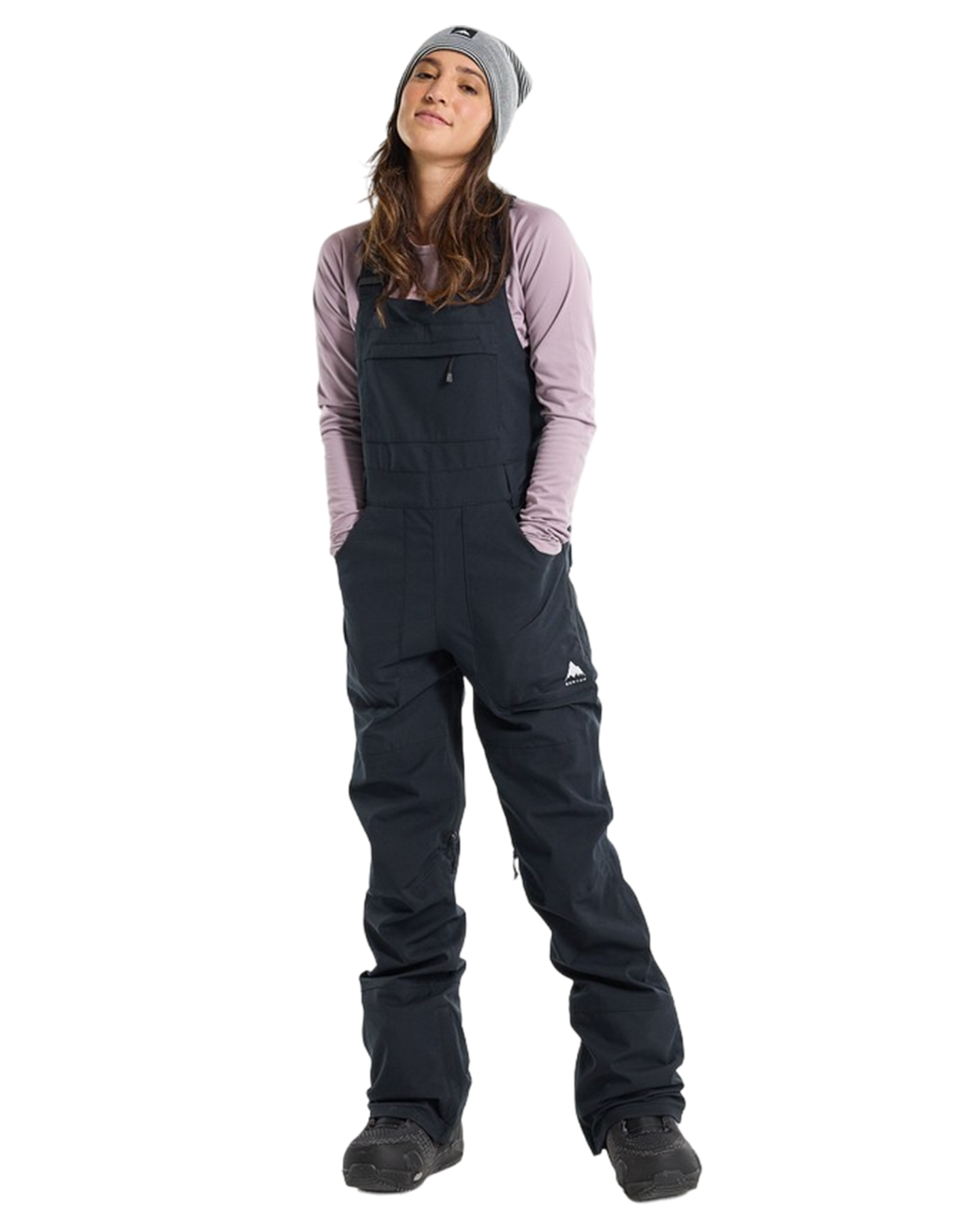 Burton Women's Avalon Stretch 2L Bib Snow Pants - True Black Snow Bibs - Trojan Wake Ski Snow