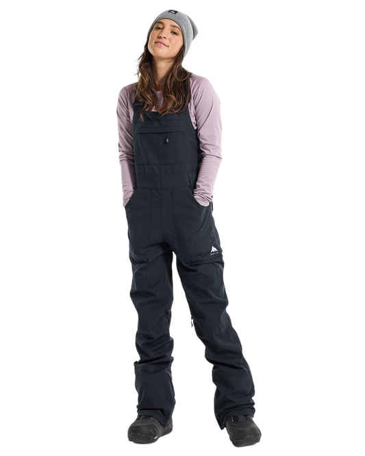 Burton Women's Avalon Stretch 2L Bib Snow Pants - True Black Women's Snow Bibs - Trojan Wake Ski Snow