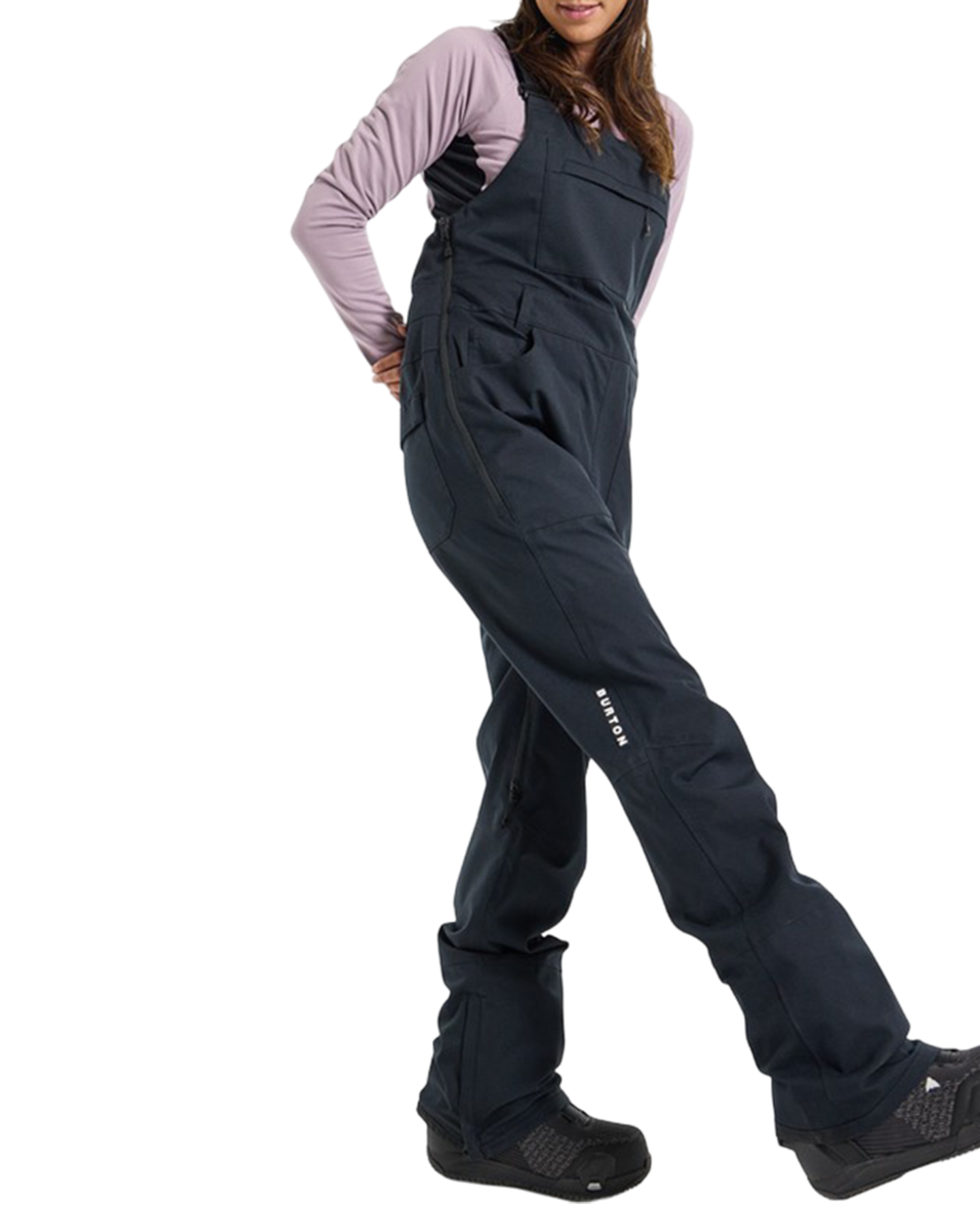 Burton Women's Avalon Stretch 2L Bib Snow Pants - True Black Snow Bibs - Trojan Wake Ski Snow