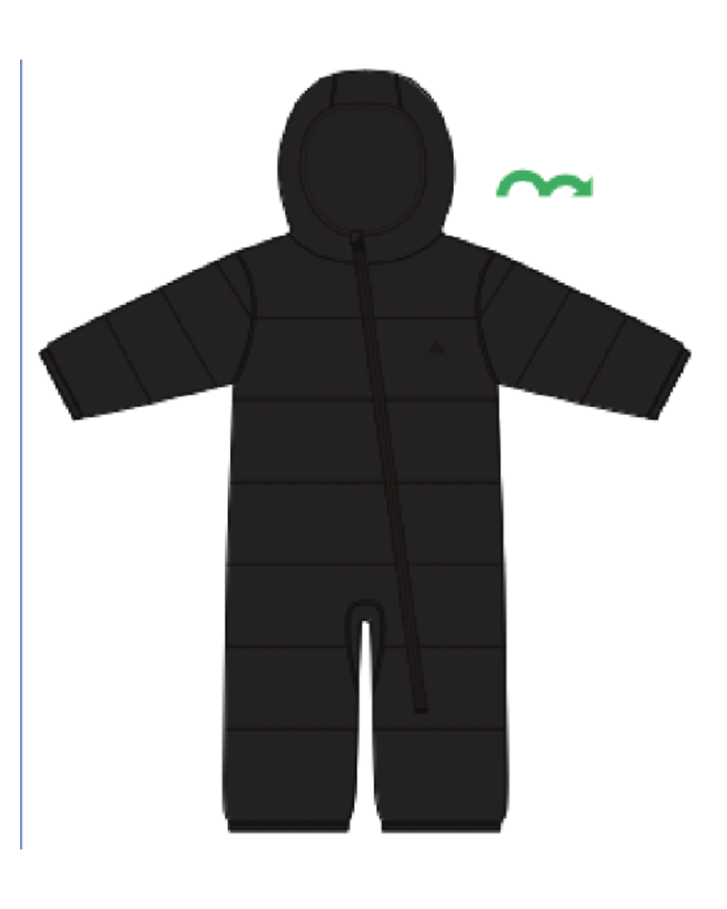 Burton Toddlers' Buddy Bunting Snow Suit - True Black Onesies - Trojan Wake Ski Snow