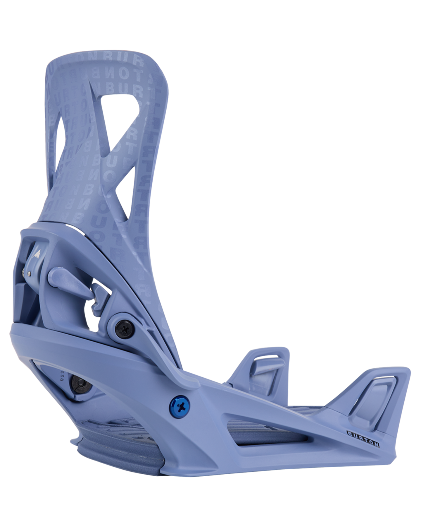Burton Men's Step On® Re:Flex Snowboard Bindings - Slate Blue/Logo - 2024 Snowboard Bindings - Mens - SnowSkiersWarehouse
