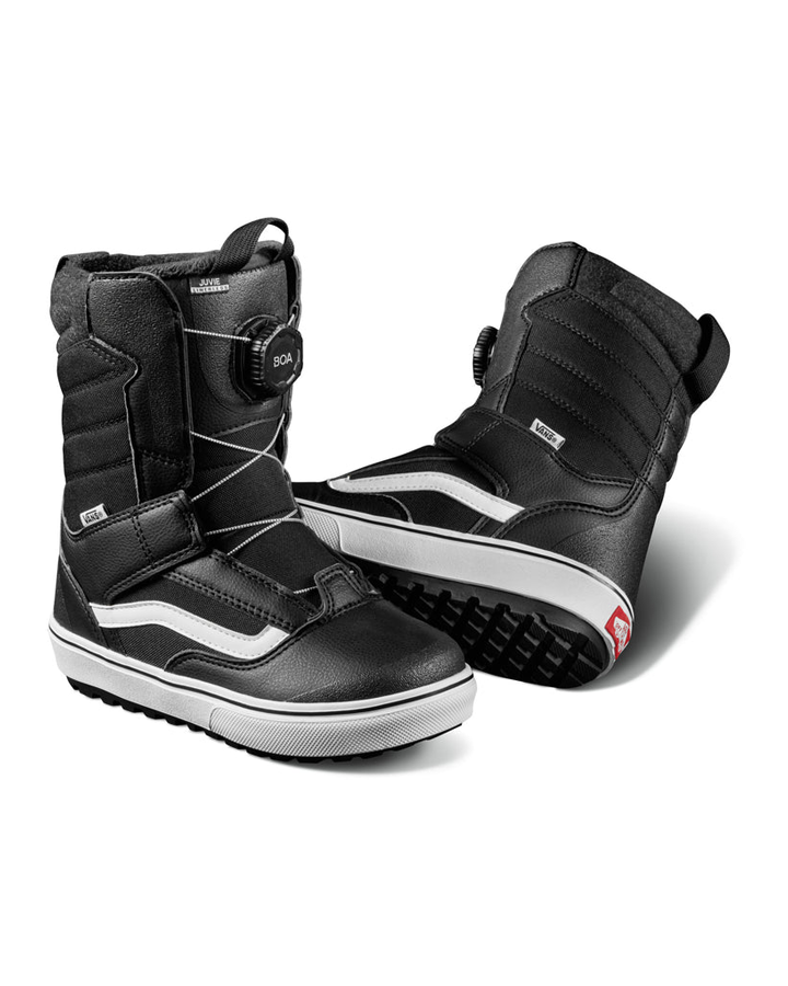 Vans Juvie Linerless Kids Snowboard Boots - Black/White - 2023 Snowboard Boots - Trojan Wake Ski Snow