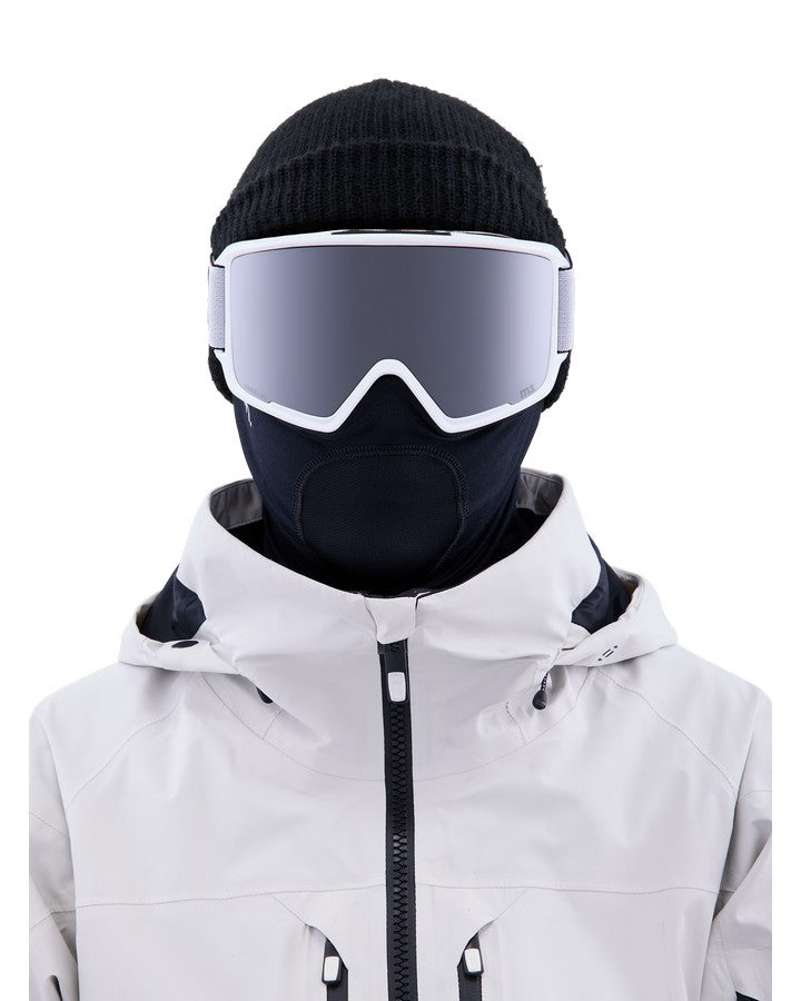 Anon M3 Snow Goggles + Bonus Lens + Mfi® Face Mask - White/Perceive Sunny Onyx Lens Snow Goggles - Trojan Wake Ski Snow