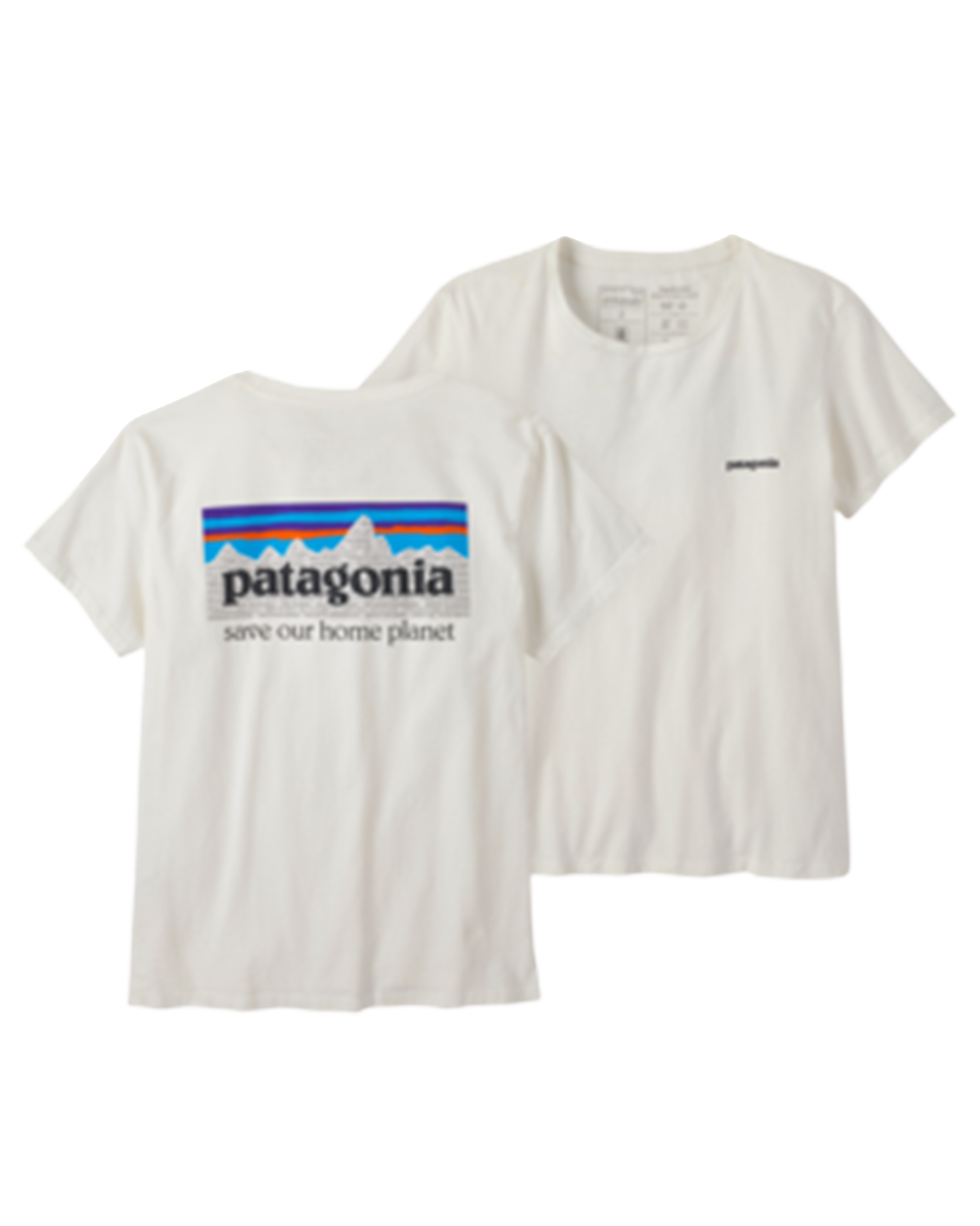 Patagonia Women's P-6 Mission Organic T-Shirt - Birch White Shirts & Tops - Trojan Wake Ski Snow