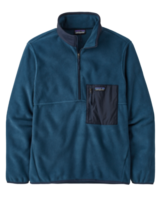 Patagonia Microdini 1/2 Zip Pullover - Tidepool Blue Hoodies & Sweatshirts - Trojan Wake Ski Snow