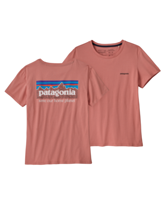 Patagonia Women's P-6 Mission Organic T-Shirt - Sunfade Pink Shirts & Tops - Trojan Wake Ski Snow