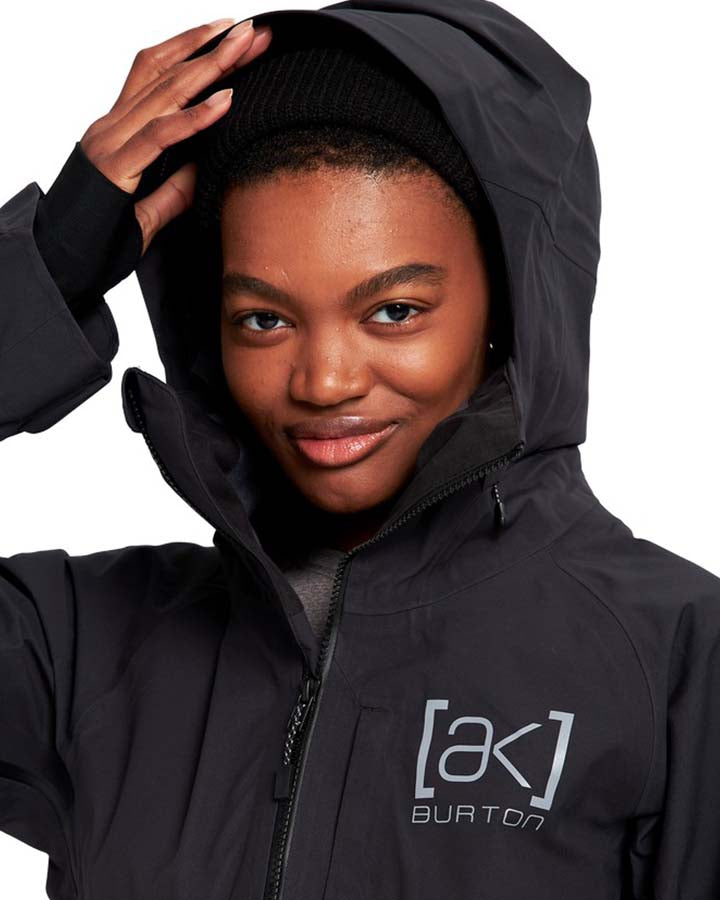 Burton Womens [ak]® Kimmy Gore-Tex 3L Stretch Jacket - True Black - 2023 Snow Jackets - Trojan Wake Ski Snow