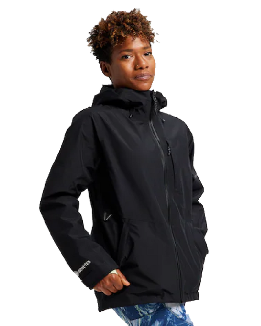 Burton Womens Multipath Gore-Tex 2L Jacket - True Black - 2023 Snow Jackets - Trojan Wake Ski Snow