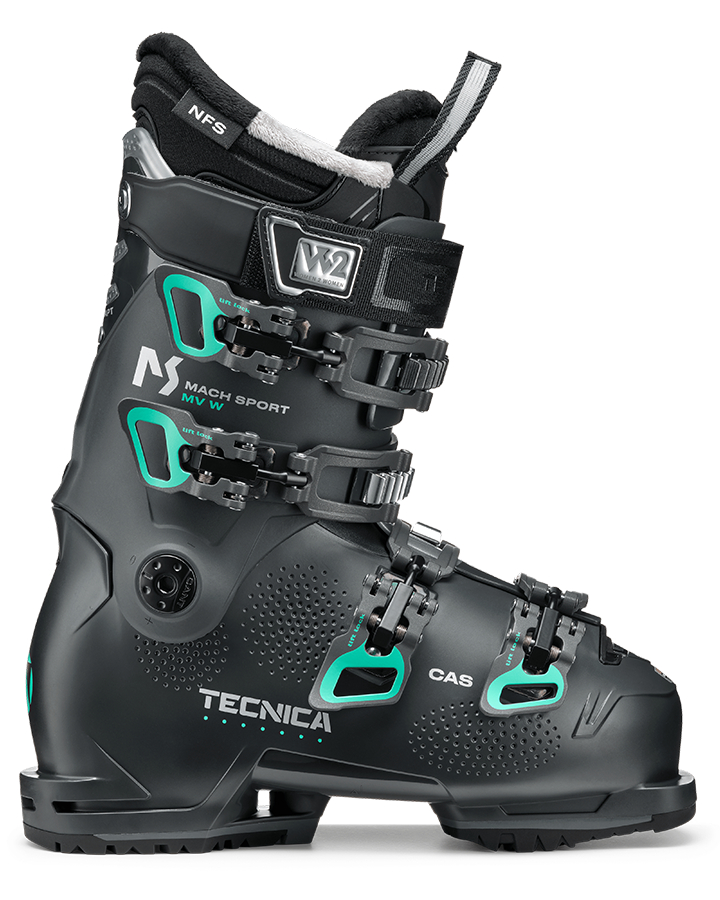 Tecnica Mach Sport 85 GW Women's Ski Boots - Graphite - 2023 Snow Ski Boots - Trojan Wake Ski Snow