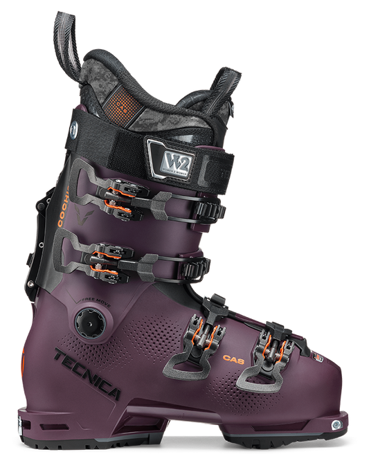 Tecnica Cochise 105 DYN Women's Ski Boots - Wine Bordeaux - 2023 Women's Snow Ski Boots - Trojan Wake Ski Snow