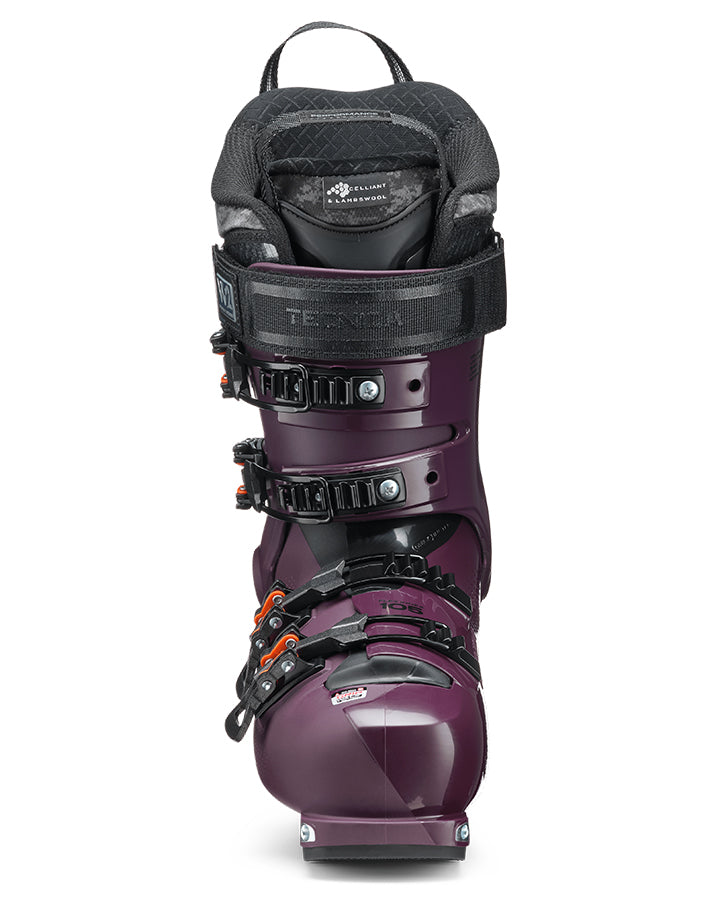 Tecnica Cochise 105 DYN Women's Ski Boots - Wine Bordeaux - 2023 Snow Ski Boots - Trojan Wake Ski Snow