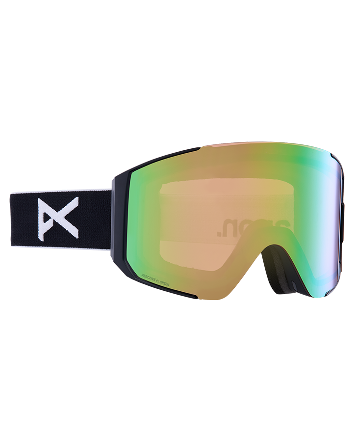 Anon Sync Snow Goggles + Bonus Lens - Black/Perceive Variable Green Lens Snow Goggles - Trojan Wake Ski Snow