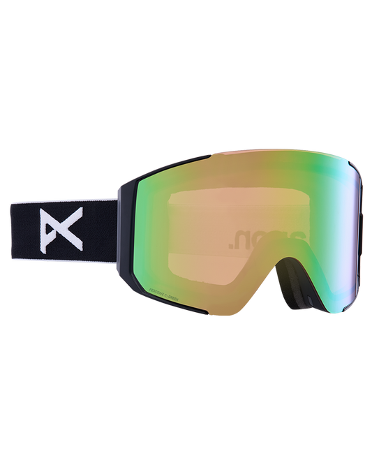 Anon Sync Snow Goggles + Bonus Lens - Black/Perceive Variable Green Lens Snow Goggles - Trojan Wake Ski Snow