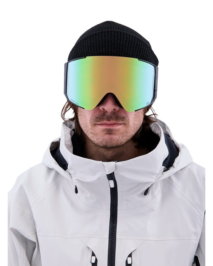 Anon Sync Snow Goggles + Bonus Lens - Black/Perceive Variable Green Lens Snow Goggles - Trojan Wake Ski Snow