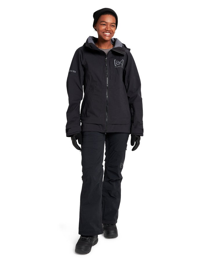 Burton Womens [ak]® Kimmy Gore-Tex 3L Stretch Jacket - True Black - 2023 Snow Jackets - Trojan Wake Ski Snow