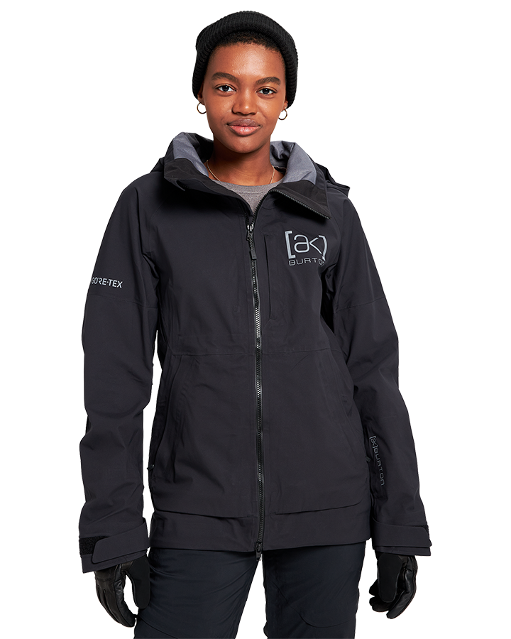 Burton Womens [ak]® Kimmy Gore-Tex 3L Stretch Jacket - True Black - 2023 Snow Jackets - Trojan Wake Ski Snow