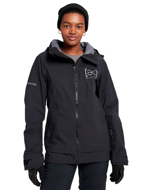 Burton Womens [ak]® Kimmy Gore-Tex 3L Stretch Jacket - True Black - 2023 Women's Snow Jackets - Trojan Wake Ski Snow