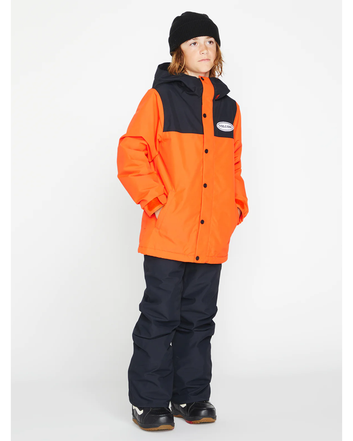 Volcom Stone.91 Ins Kids Jacket - Orange Shock - 2023 Snow Jackets - Trojan Wake Ski Snow