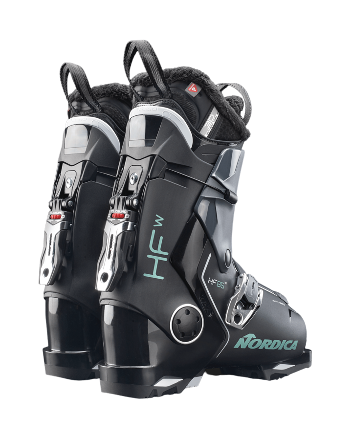 Nordica HF 85 GW Womens Ski Boots - Black/Anthracite/Green Snow Ski Boots - Trojan Wake Ski Snow