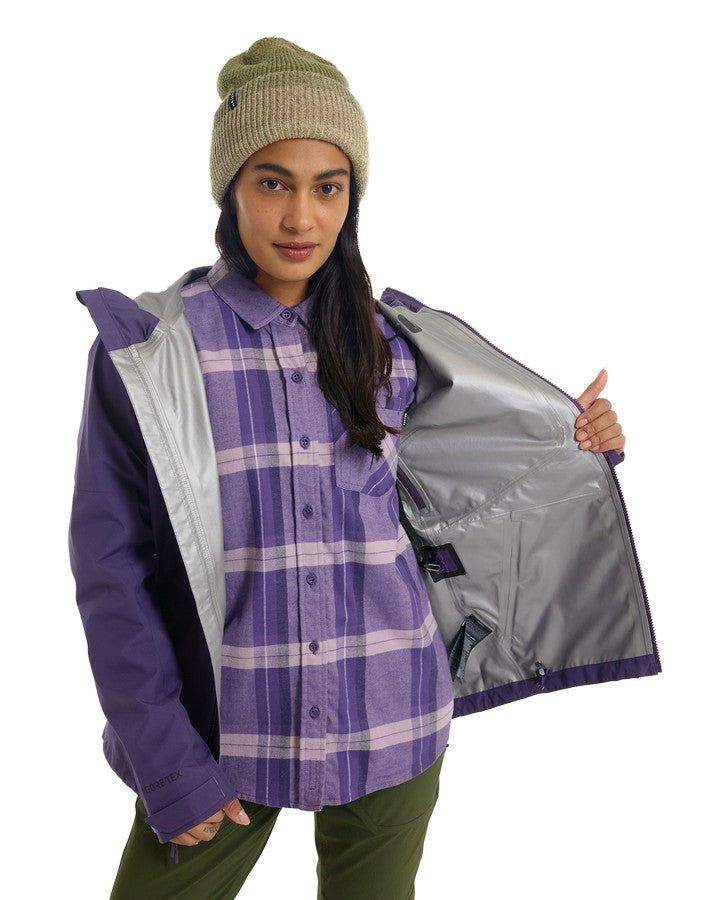 Burton Womens Multipath Gore-Tex 2L Jacket - Violet Halo - 2023 Snow Jackets - Trojan Wake Ski Snow