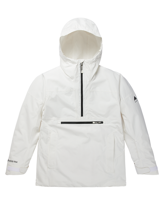 Burton Women's Pillowline Gore-Tex 2L Anorak Snow Jacket - Stout White Snow Jackets - Trojan Wake Ski Snow