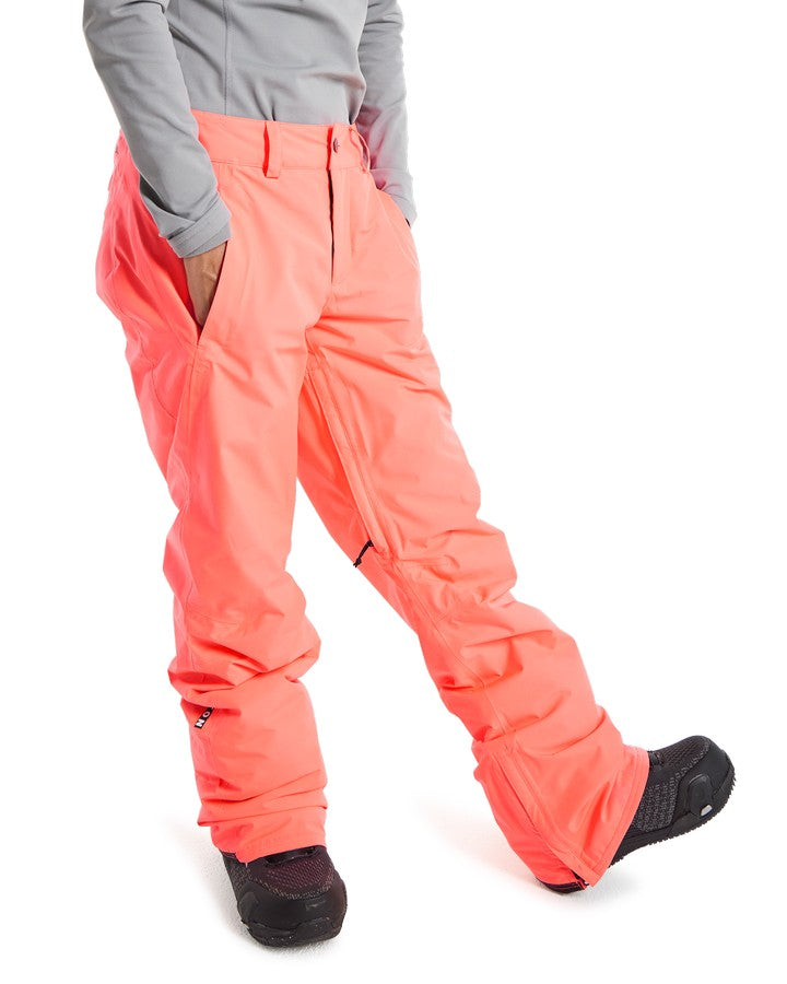 Burton Womens Powline Gore-Tex 2L Insulated Pants - Tetra Orange - 2023 Snow Pants - Trojan Wake Ski Snow