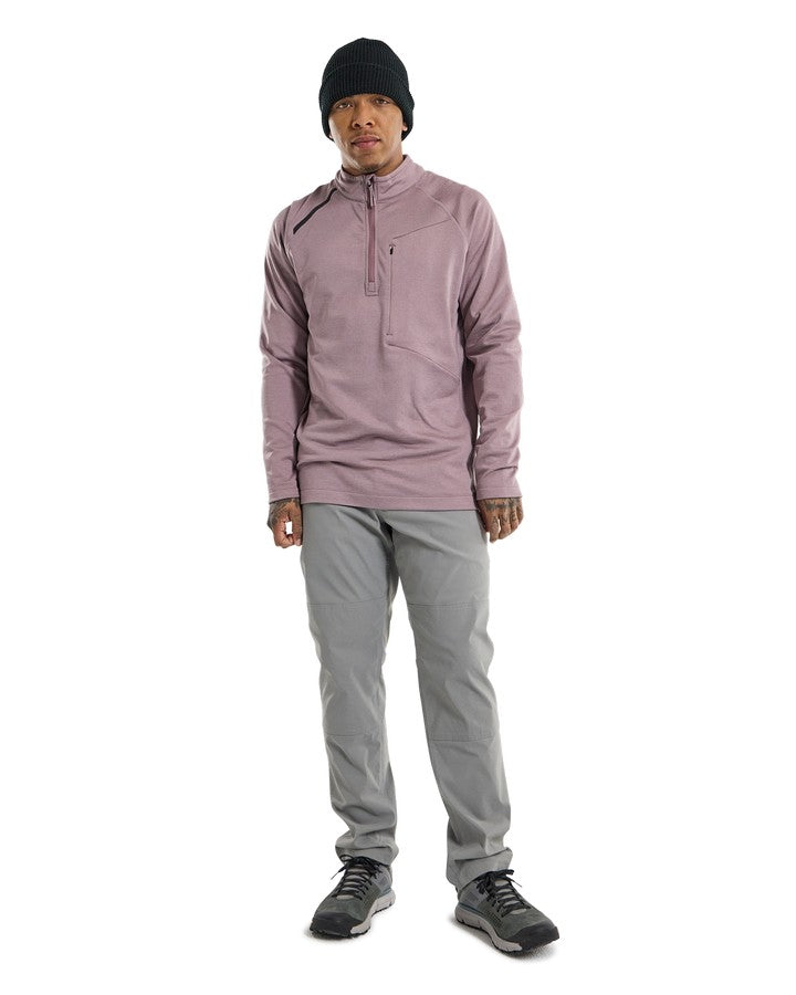 Burton Multipath Grid 1/4 Zip Fleece - Elderberry - 2023 Hoodies & Sweatshirts - Trojan Wake Ski Snow